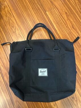 Herschel Plus Series Black Laptop Tote Bag - Durable Everyday Carry